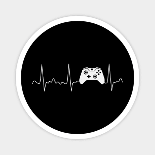 Gamer Heartbeat Video Game Lover Gaming Magnet